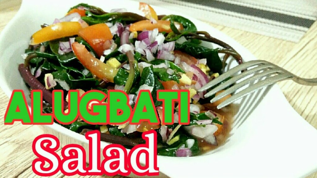 Picture of: ALUGBATI SALAD RECIPE Ensalada  Super Healthy Vegetables  Malabar Spinach
