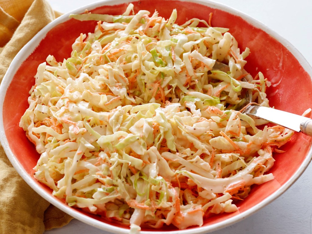 Picture of: Easy Cole Slaw Dressing Recipe  Robert Irvine  Food Network