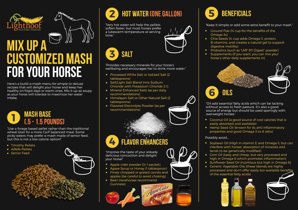 Picture of: Lighthoof: Build-a-Mash Infographic  HORSE NATION