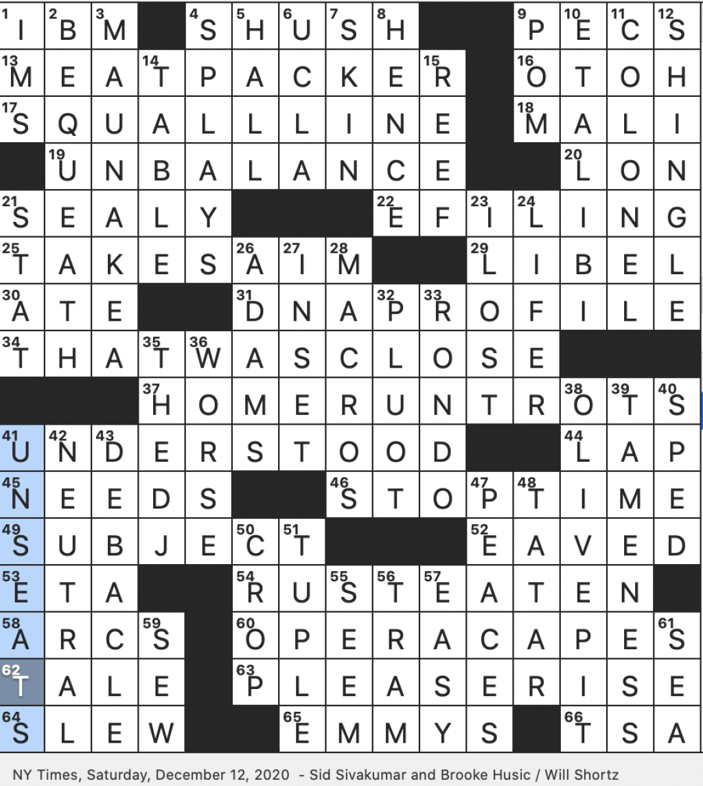 Picture of: Rex Parker Does the NYT Crossword Puzzle: Tapenade discard / SAT